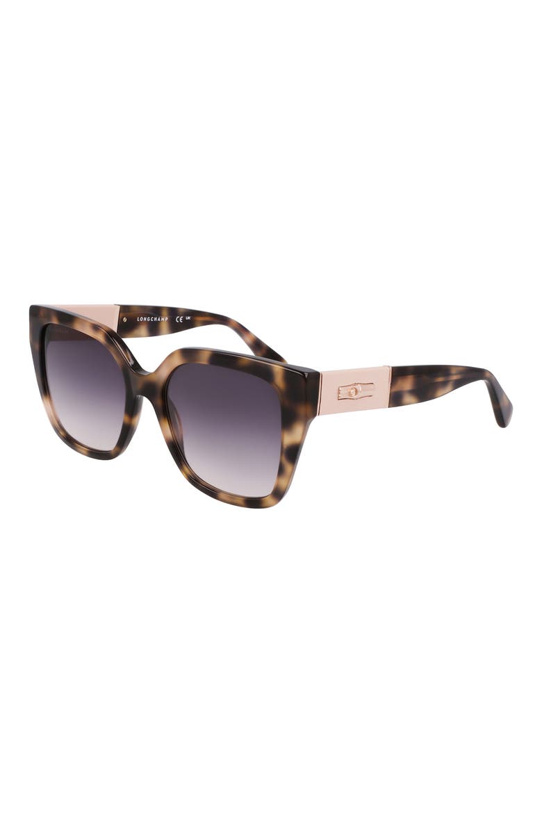 Roseau 54mm Butterfly Sunglasses, Alternate, color, HAVANA