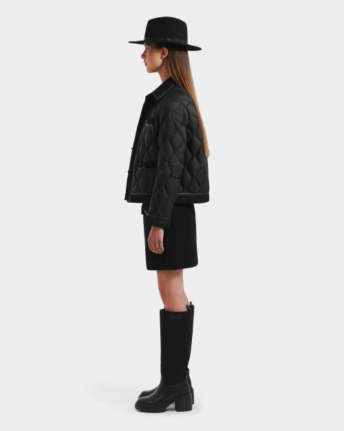 Rudsak Jolie Quilted Light Jacket In Black