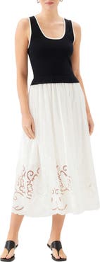 FIFTEEN TWENTY Alicia Contrast Midi Dress