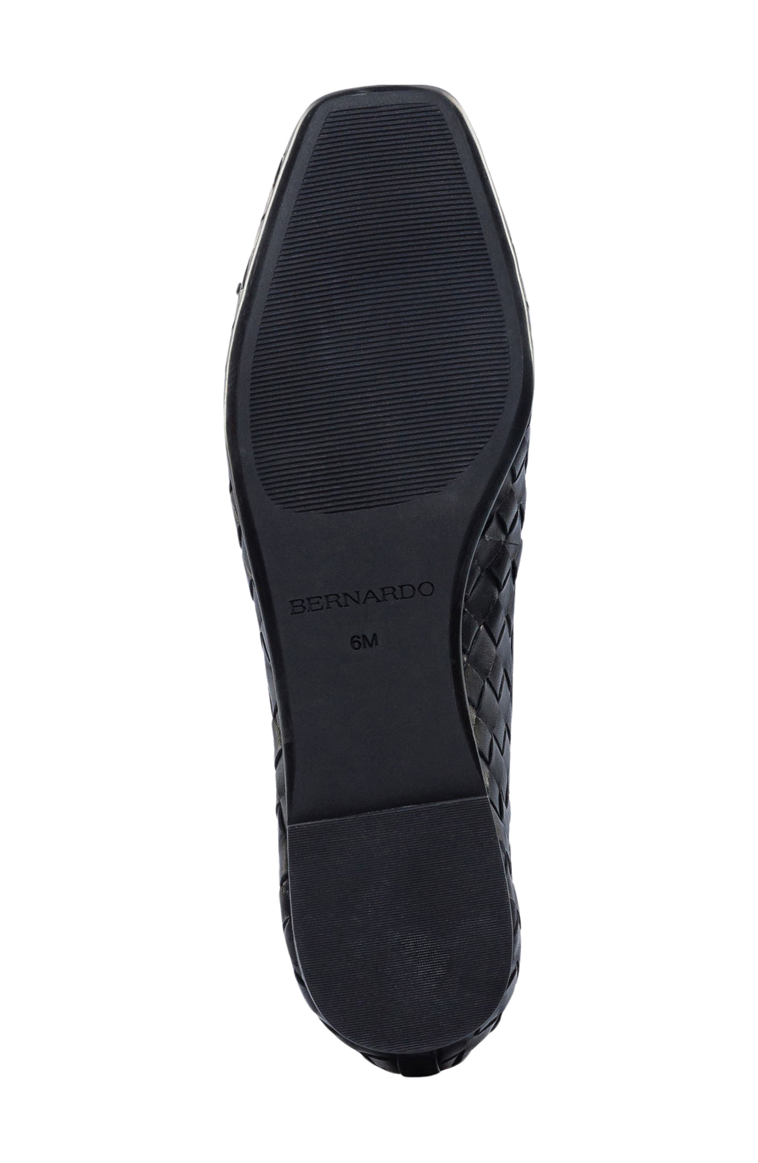 Gwynn Woven Ballet Flat, Alternate, color, BLACK