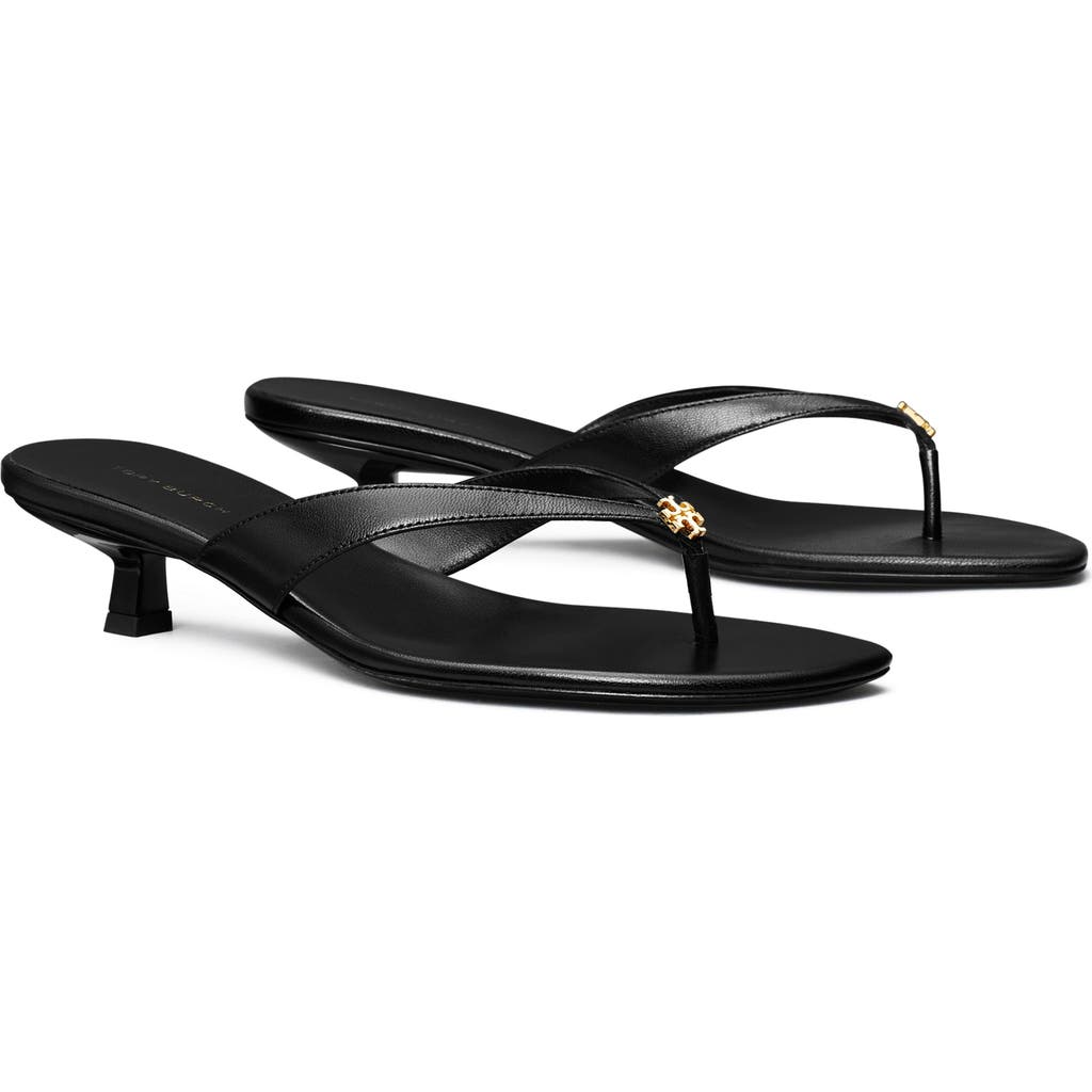 Tory Burch Capri Kitten Heel Thong Sandal In Multi