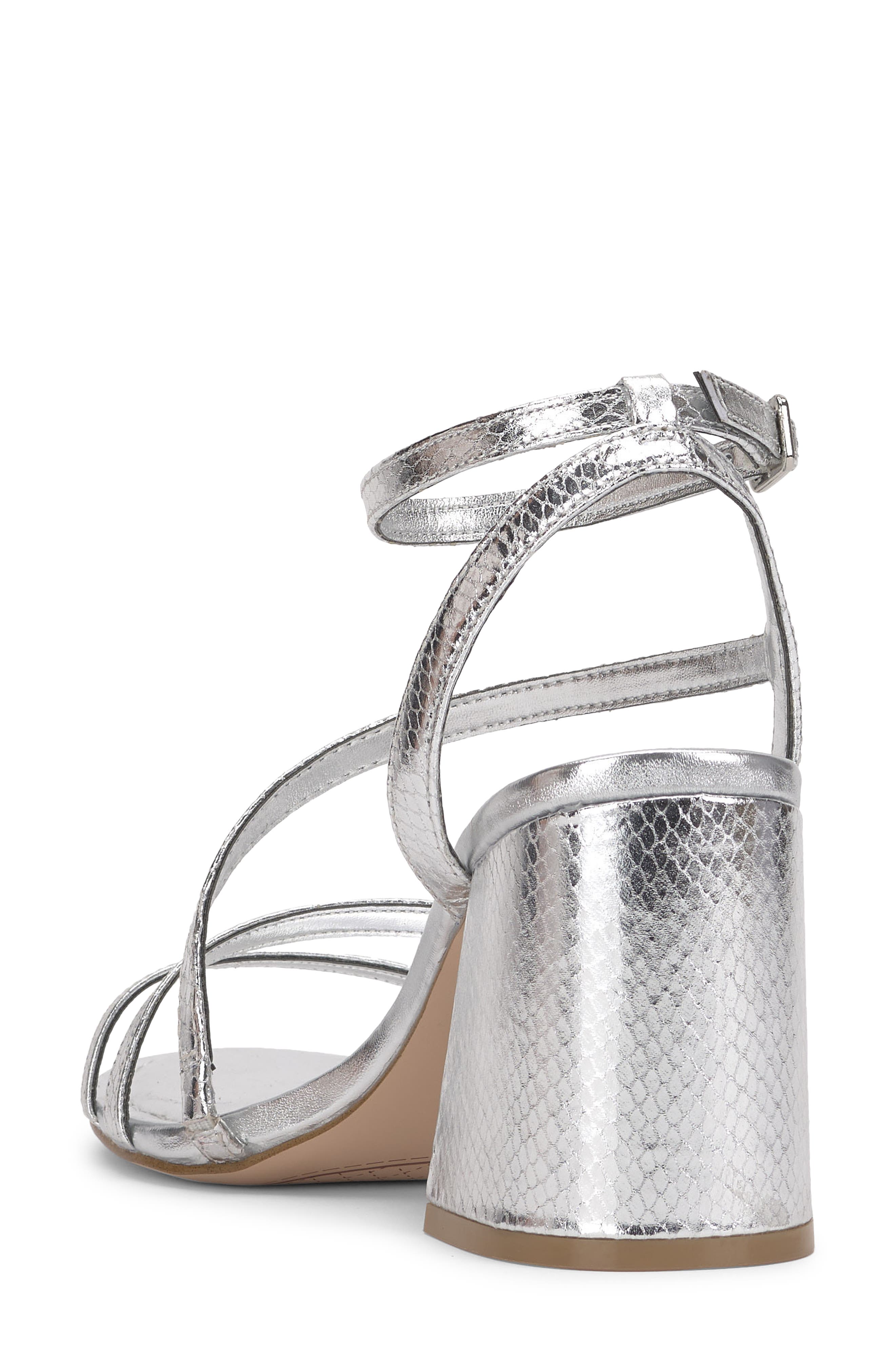 Jessica Simpson Reyvin Ankle Strap Sandal, Alternate, color, Silver
