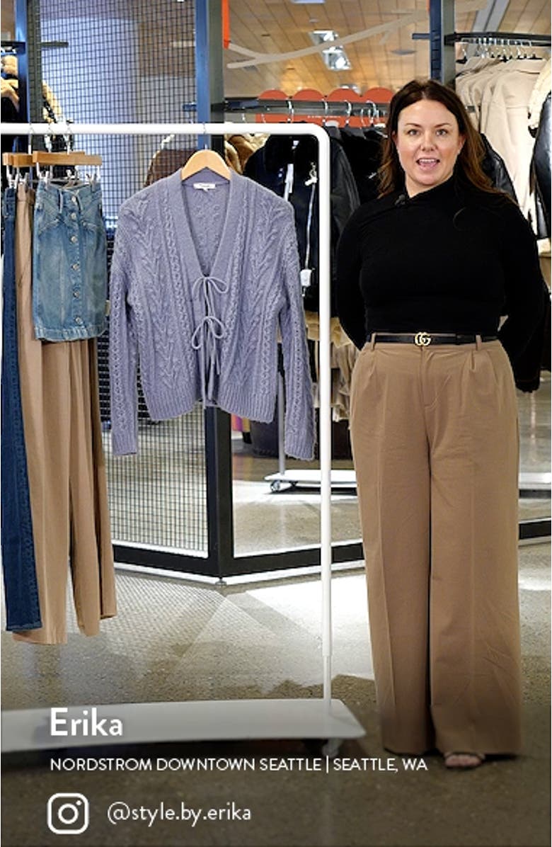 Cable Tie Front Cardigan Sweater, sales video thumbnail