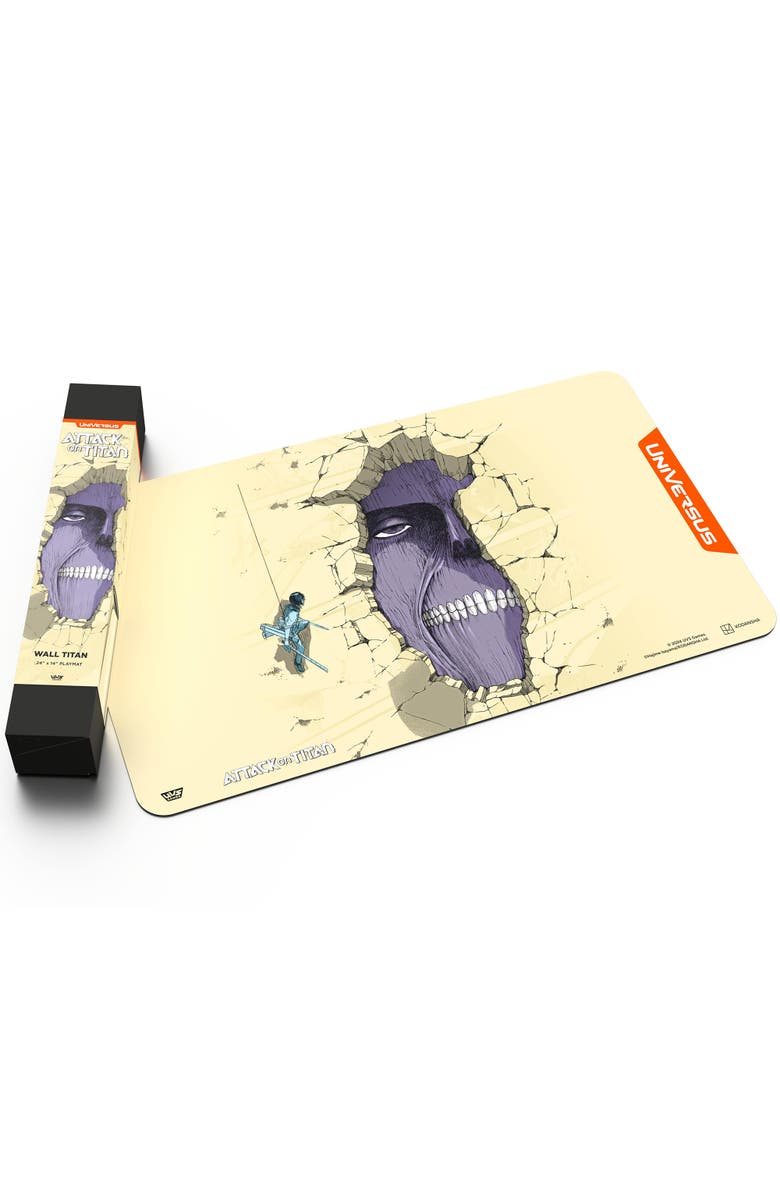 UniVersus Attack On Titan, Battle For Humanity Wall Titan Playmat 24 X 14 Inches, Alternate, color, Multicolored