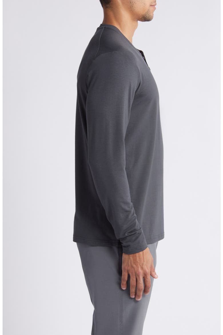 Flex Performance Henley, Alternate, color, BLACK SAND