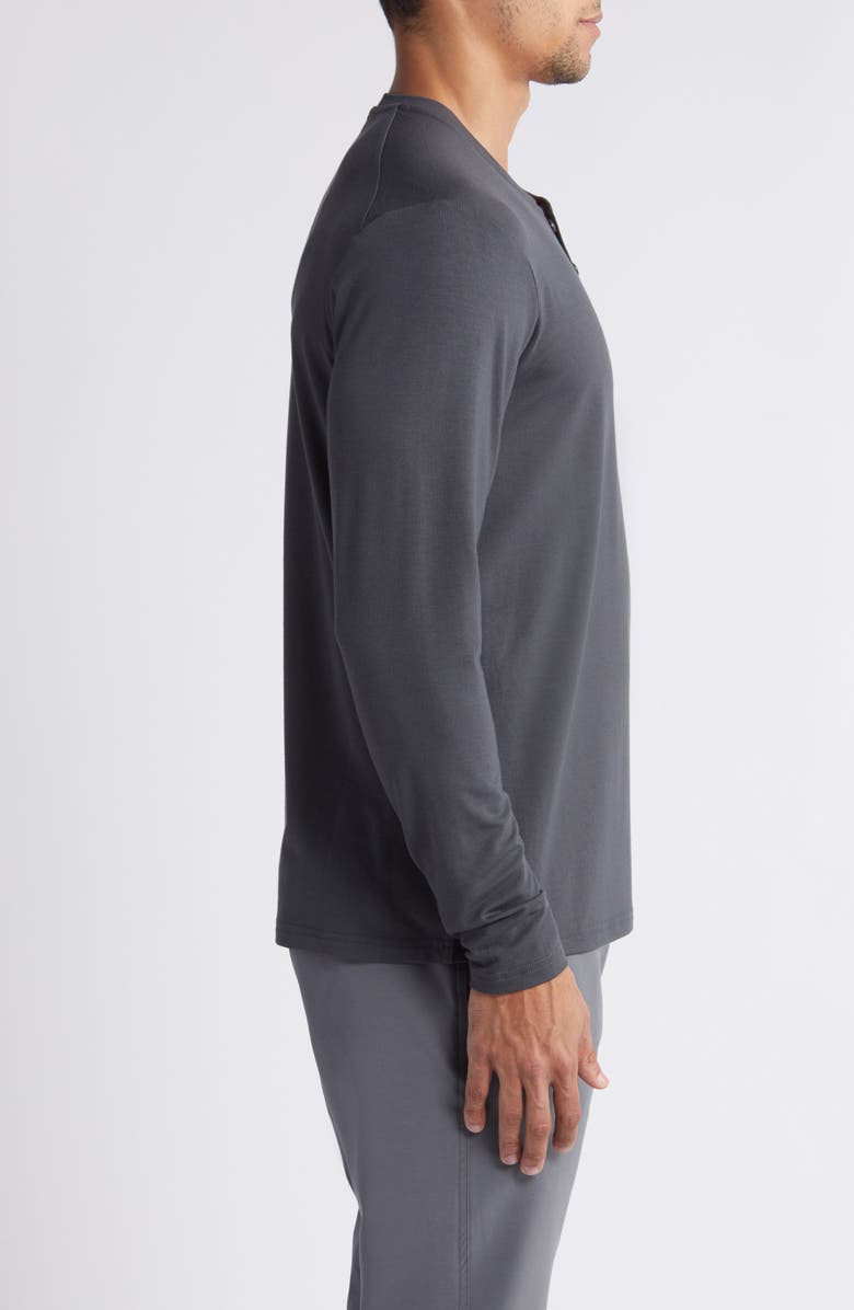 Free Fly Flex Performance Henley, Alternate, color, Black Sand