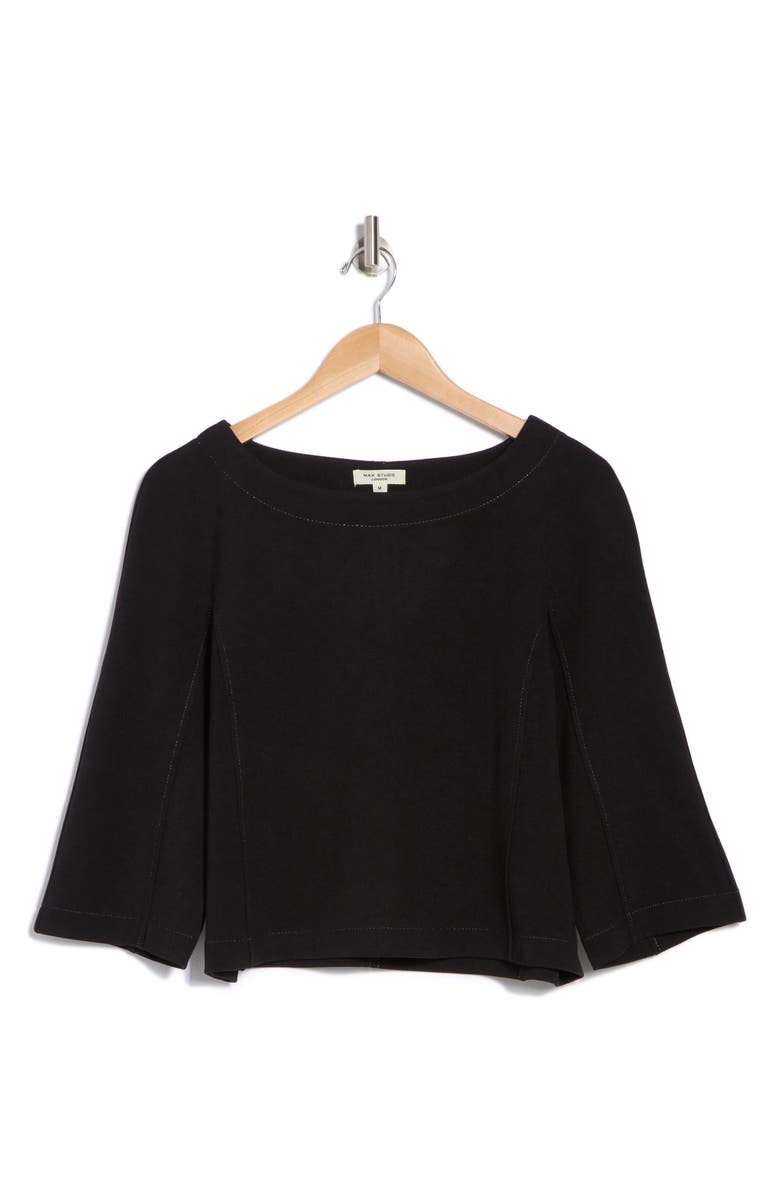 MAX STUDIO Boat Neck Crop Top, Alternate, color, 