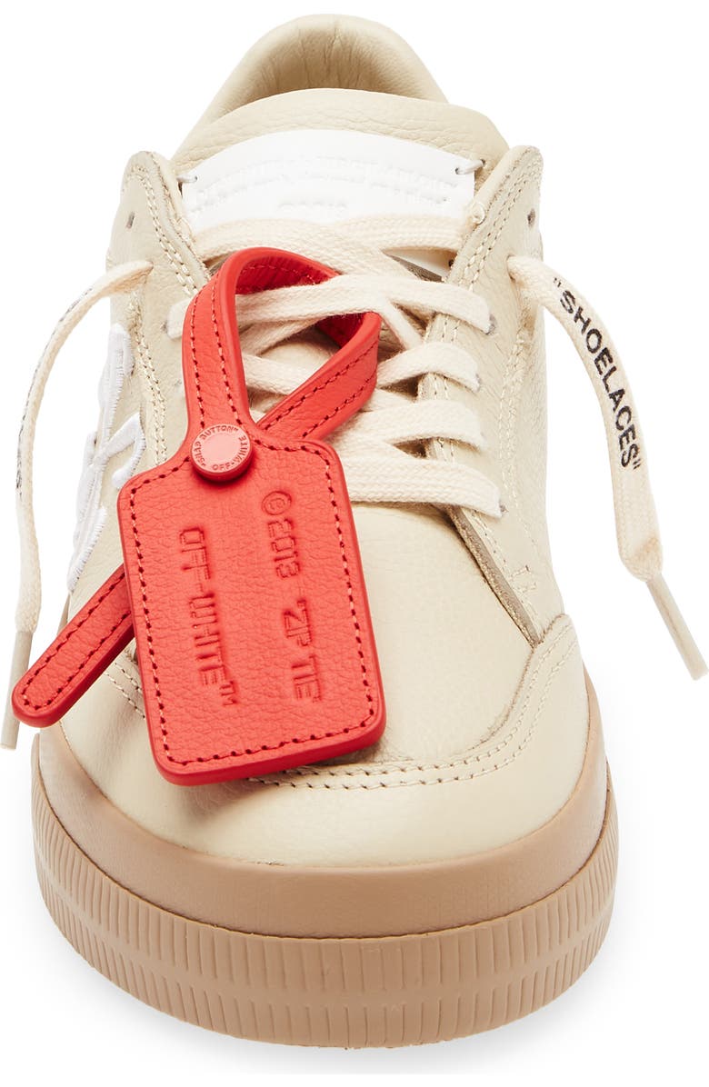 Off-White New Low Vulcanized Calfskin Leather Sneaker, Alternate, color,