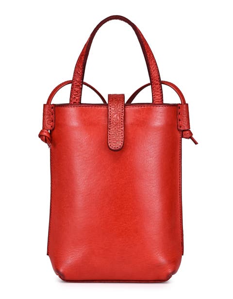 Wishbone Genuine Leather Structured Convertible Crossbody