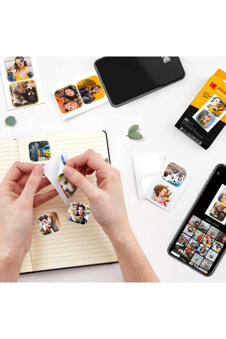 2x3 inch Pre-Cut Sticker Photo Paper, Alternate, color, White