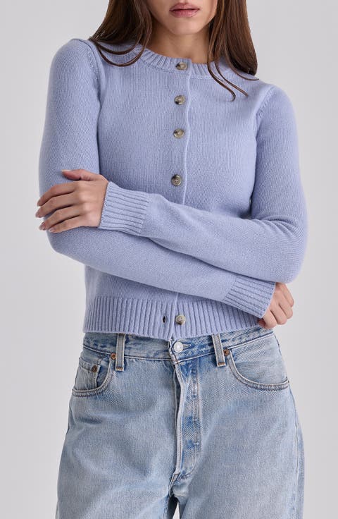 Signature Bluebell Wool & Cashmere Blend Cardigan