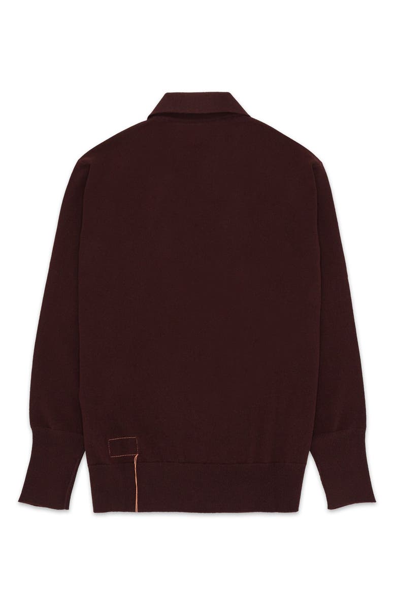 Fortela Kenneth Cashmere Polo, Alternate, color, Brown