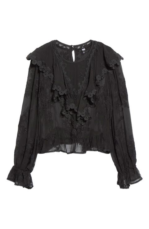 Akari Embroidered Silk Shirt