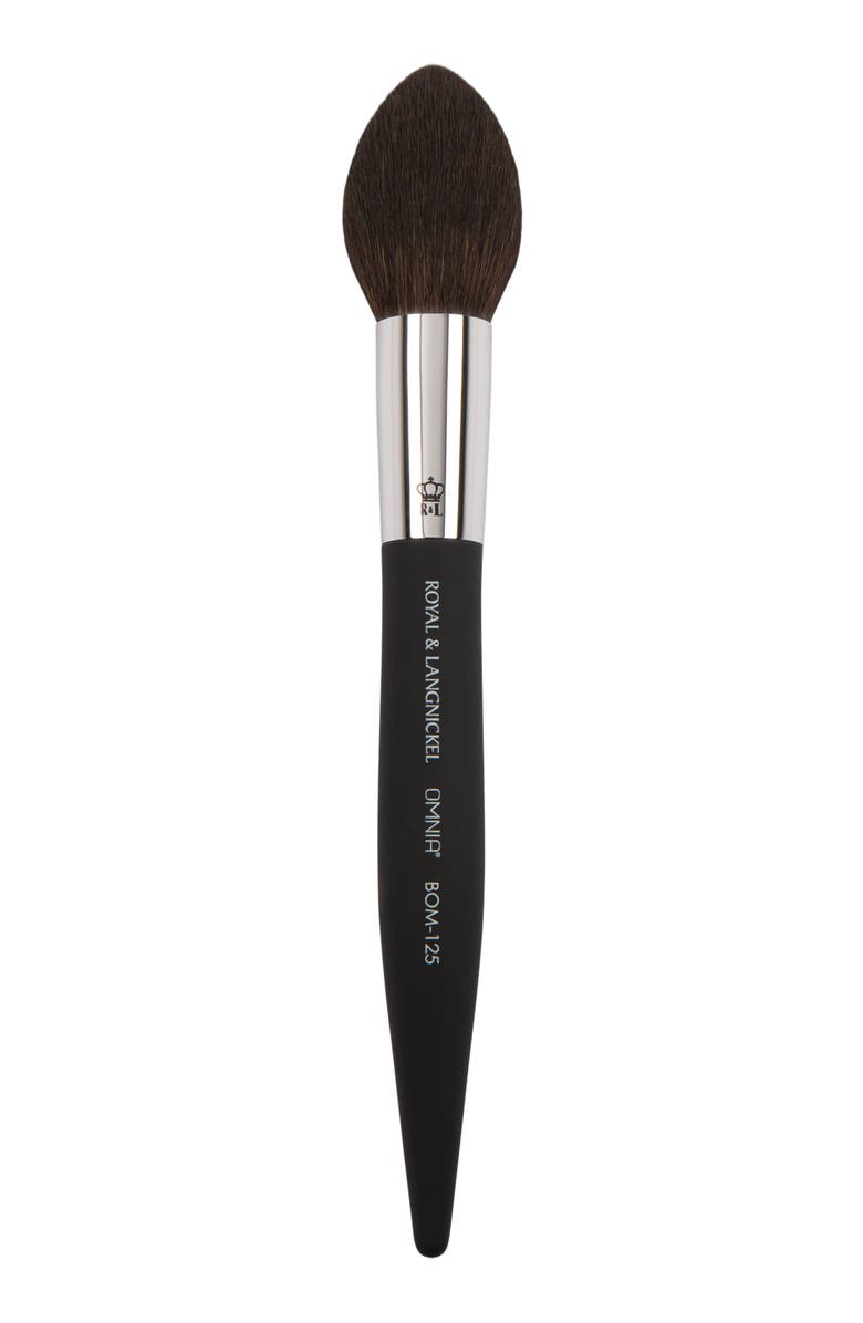 OMNIA Brush Pro Small Pointed Blush Makeup Brush, Main, color, Black
