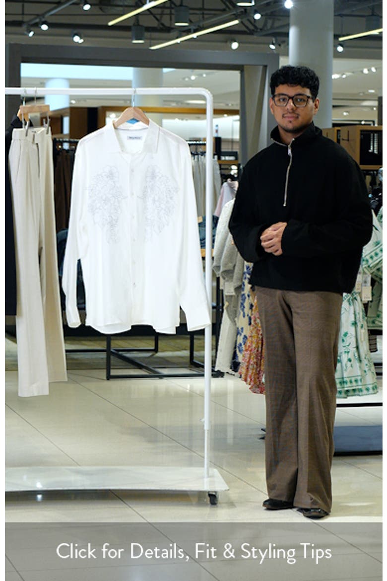 Tide the Knot Embroidered Linen Button-Up Shirt video