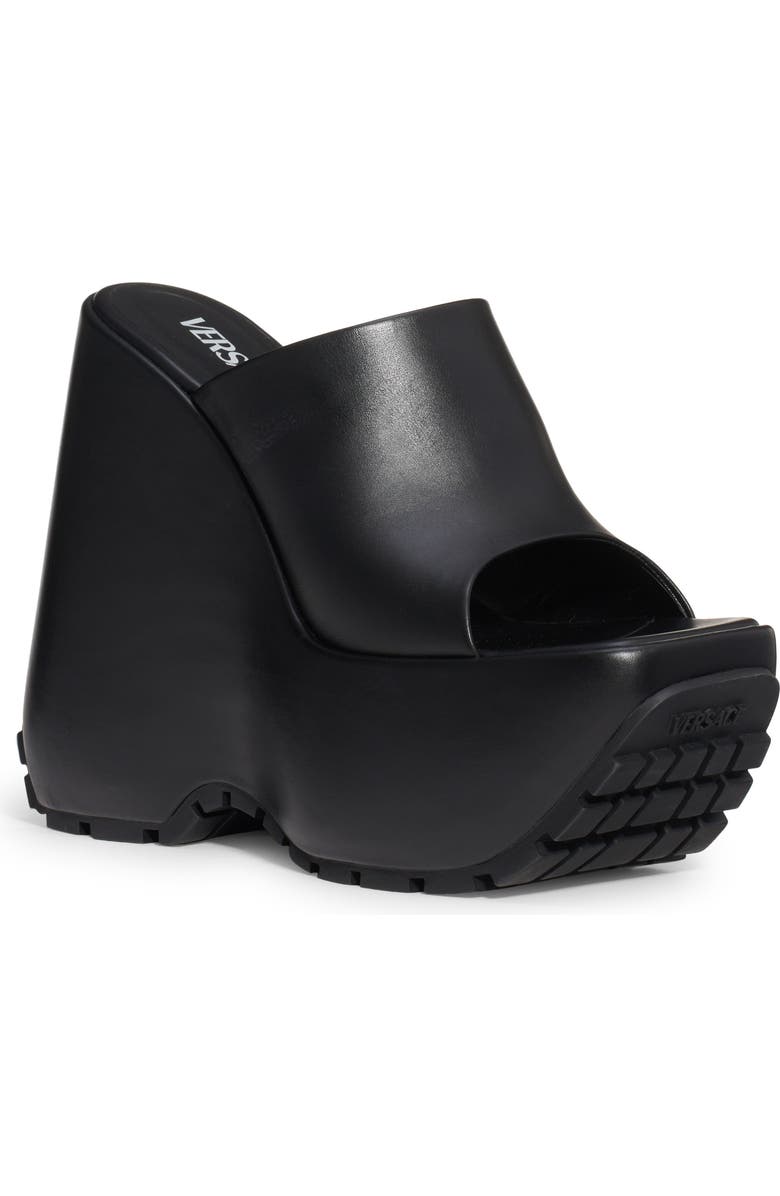 Versace Platform Wedge Slide Sandal, Main, color,