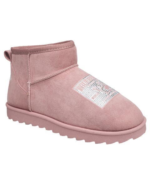 Zara Faux Suede Patch Logo Boot