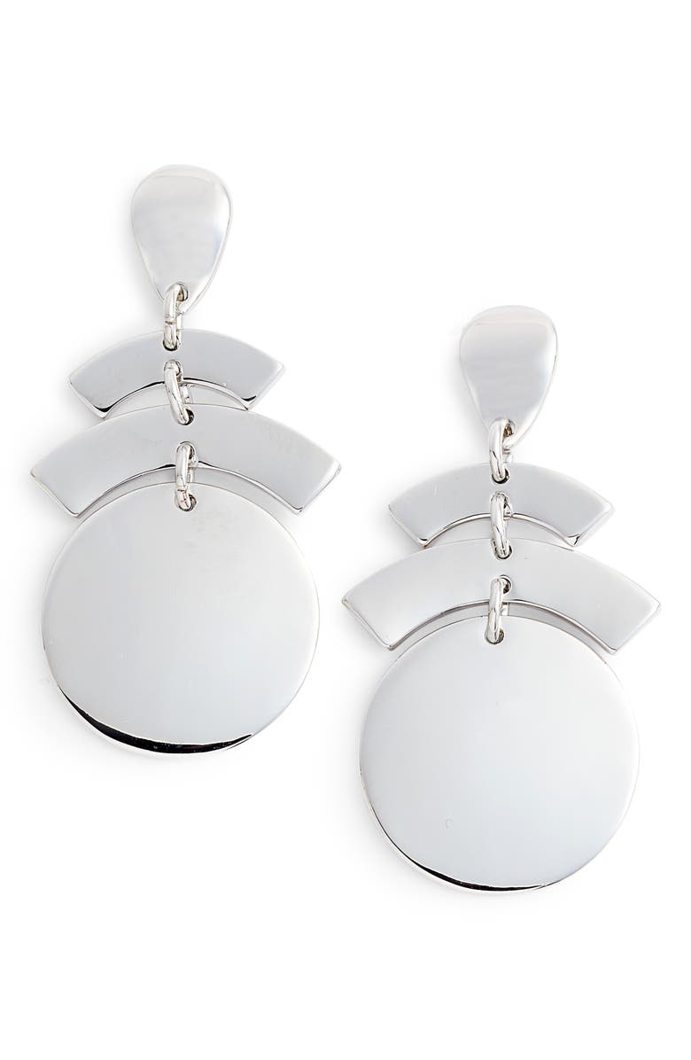 Halogen<sup>®</sup> Geo Chandelier Earrings, Main, color, 