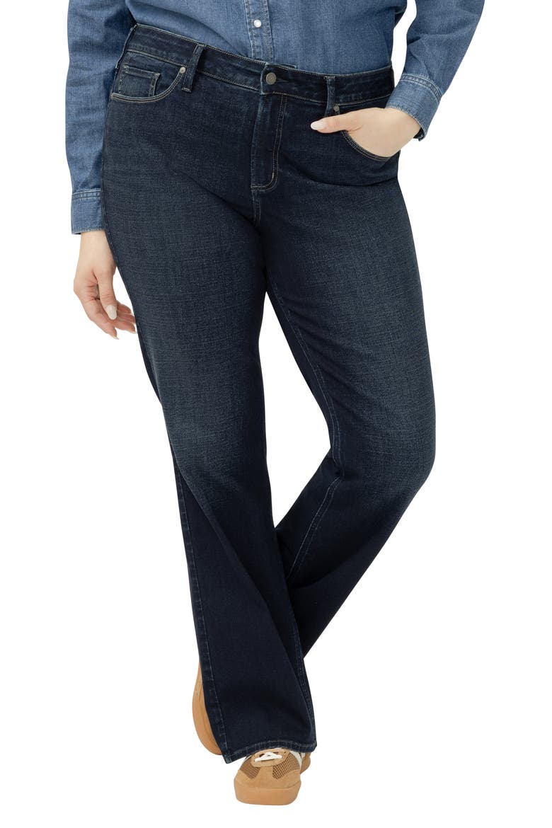 Suki Curvy Mid Rise Bootcut Jeans, Main, color, AMORA