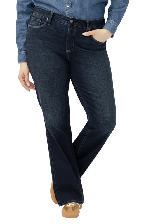 Silver Jeans Co. Suki Curvy Mid Rise Bootcut Jeans In Blue