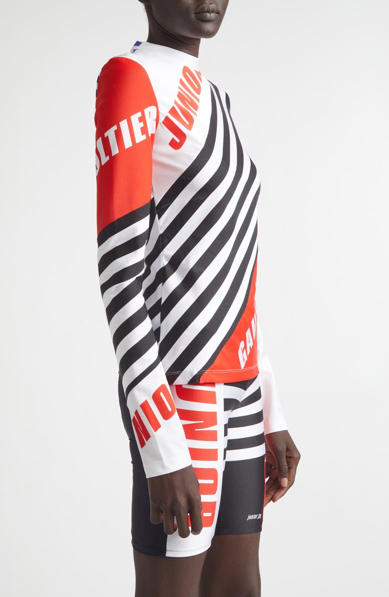 Jean Paul Gaultier Junior Print Jersey Bike T-Shirt, Alternate, color, Black/ Red/ White