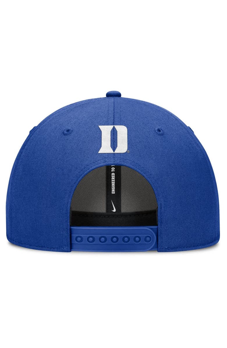 Nike Men's Nike Royal Duke Blue Devils Slanted Primetime Rise Performance Adjustable Hat, Alternate, color, Royal