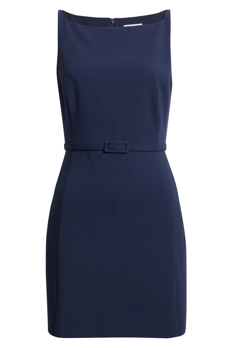 The Icon Belted Minidress, Alternate, color, NAVY IRIS