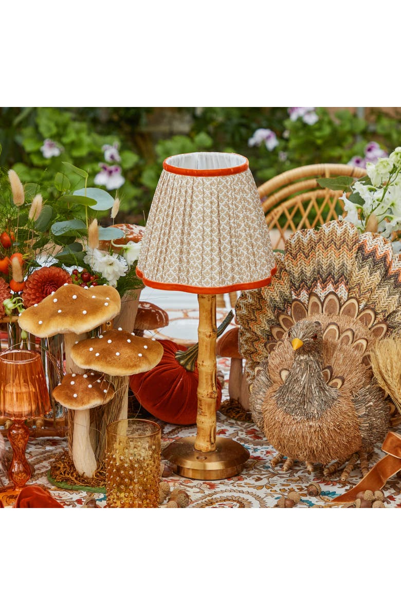 Mrs. Alice Putty & Orange Lotus Lampshade, Alternate, color, Neutral