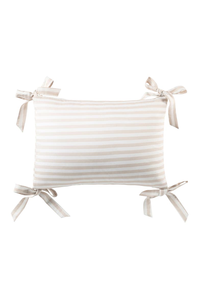 Block Stripe Pillow Sham, Main, color, TAUPE