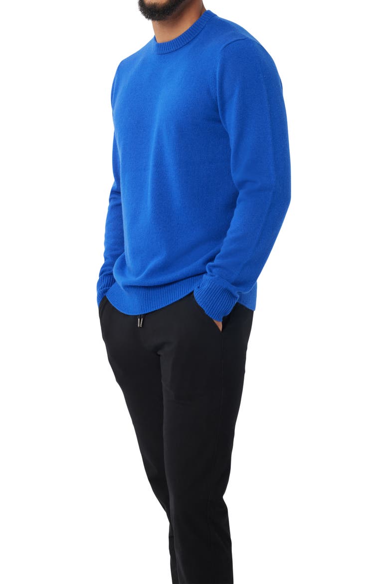 Cashmere Crewneck Sweater, Alternate, color, CLEMATIS BLUE