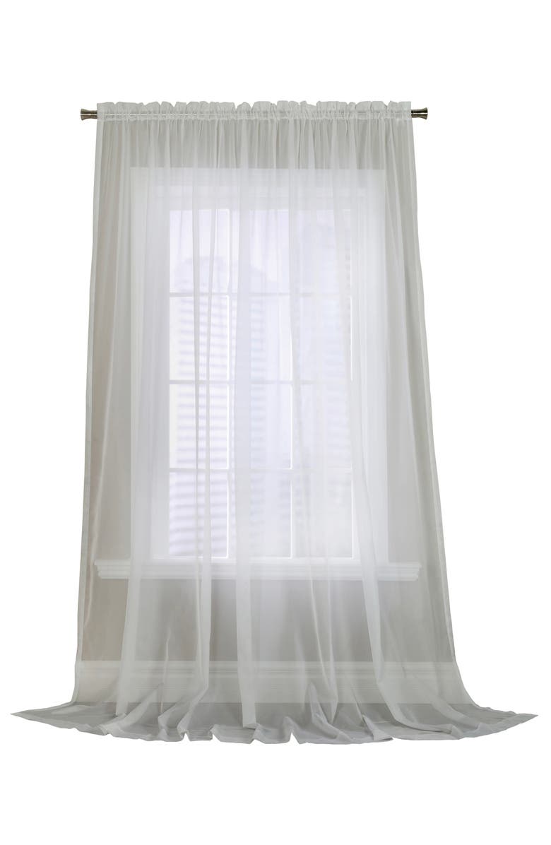Outdoor Decor by Commonwealth Single Indoor Curtain Panel, Main, color, White