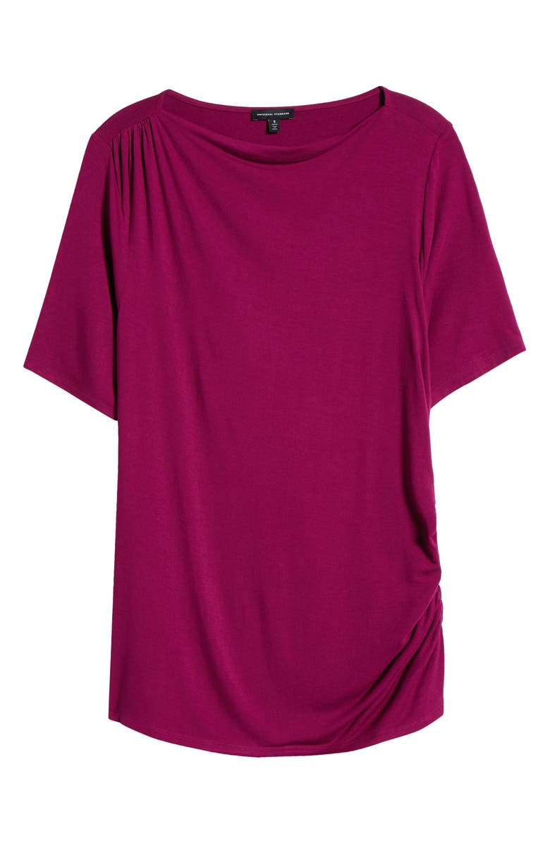 Universal Standard Louise Boatneck Stretch Jersey Top, Alternate, color, Rothko Purple