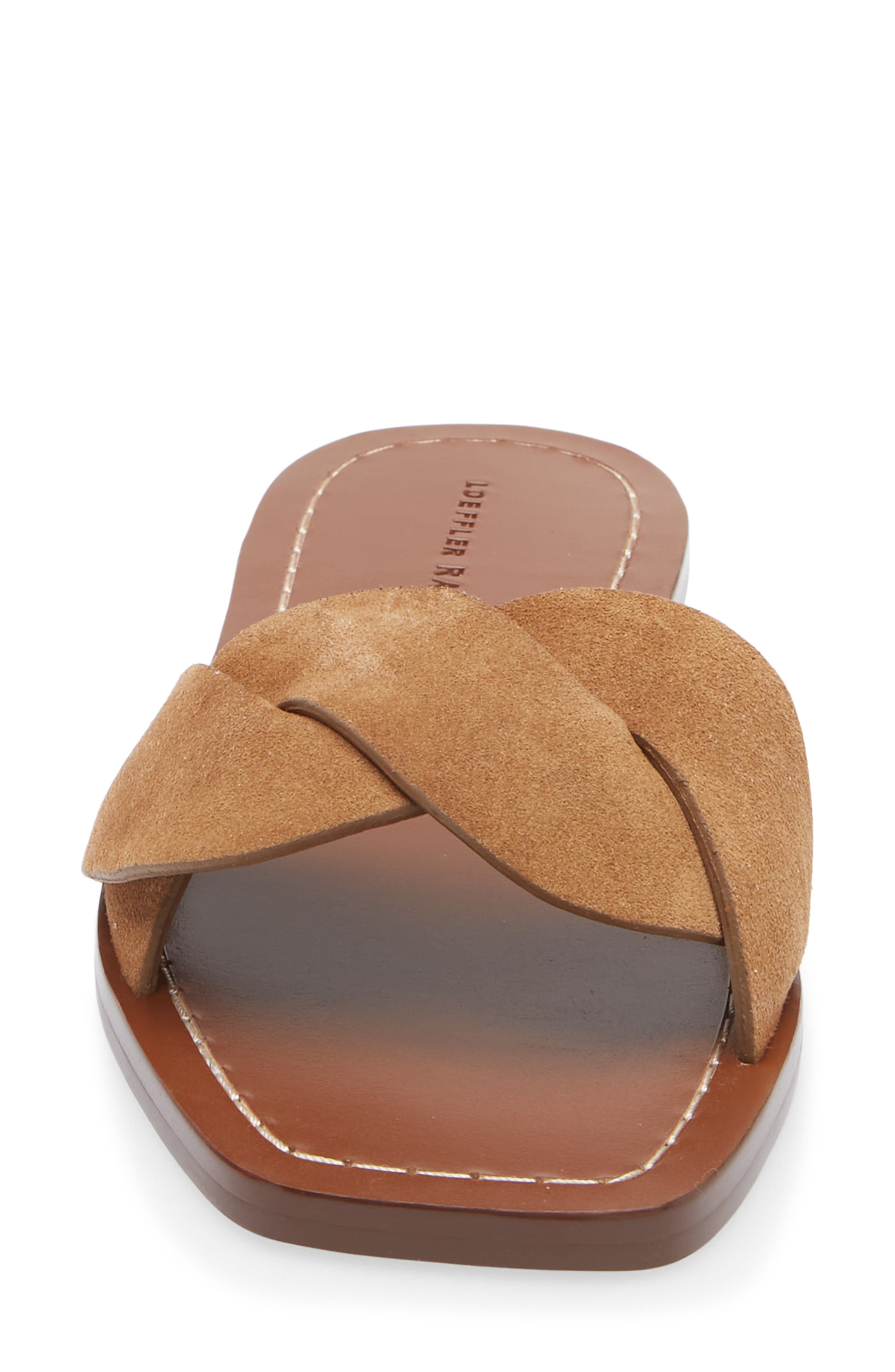 Loeffler Randall Willajo Flat Slide Sandal, Alternate, color, Toffee
