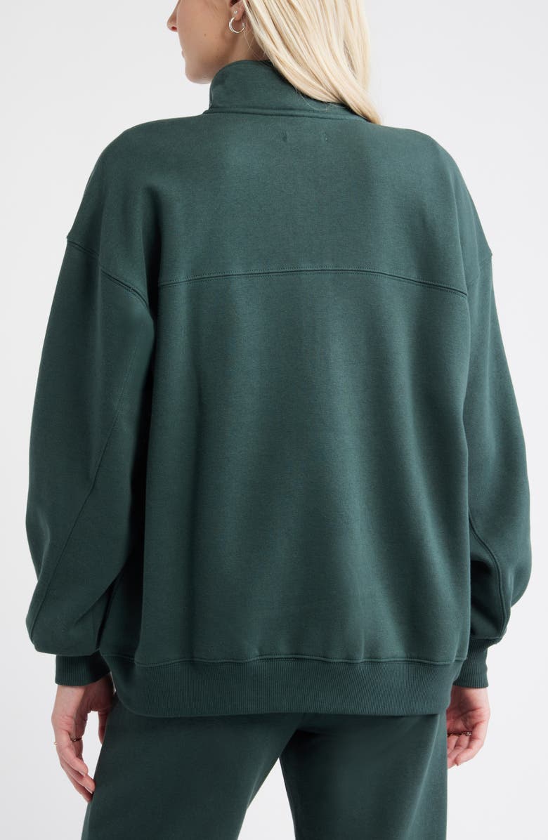 BP. Relaxed Quarter Zip Pullover, Alternate, color, Green Gables
