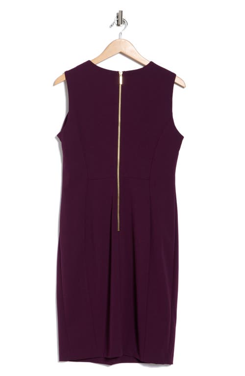 Calvin Klein Sleeveless Sheath Dress In Purple