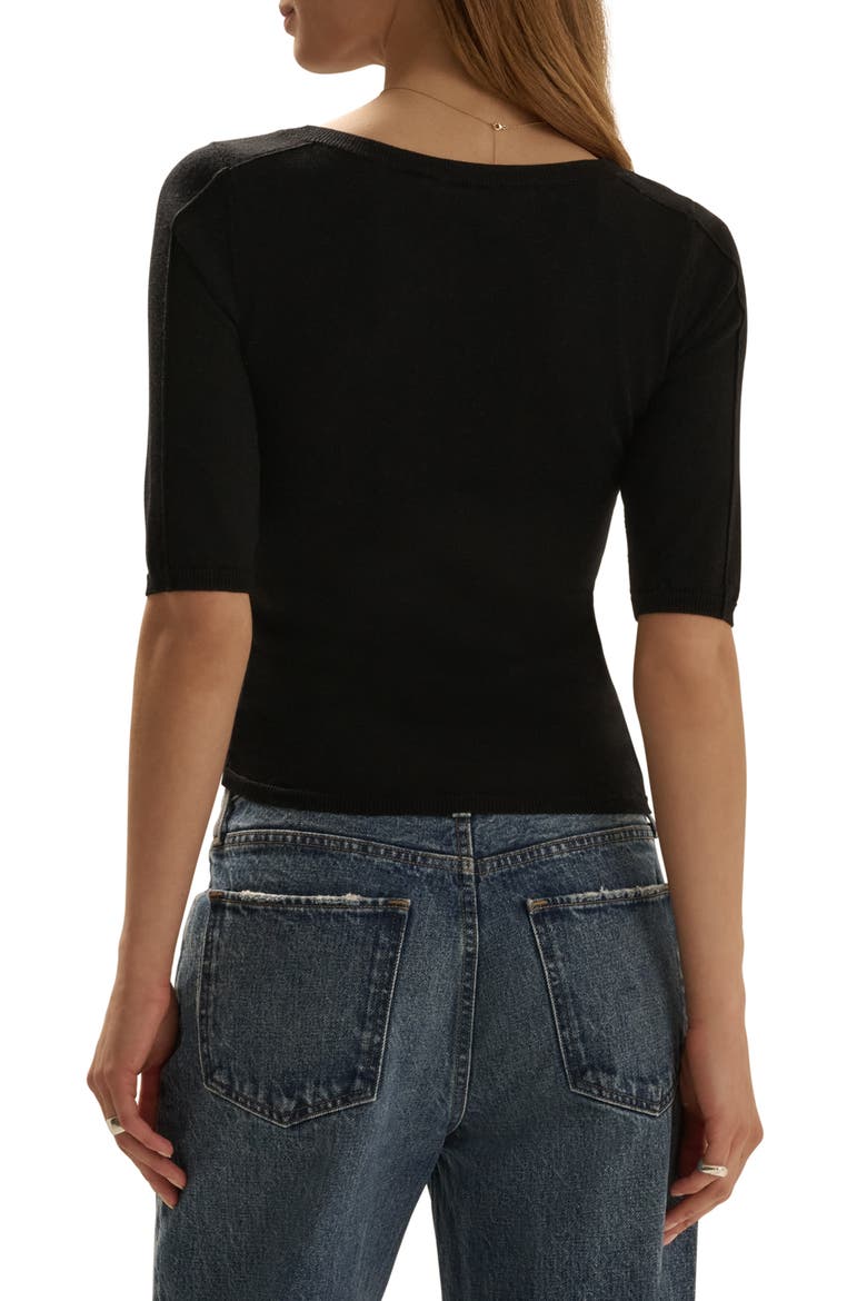 Side Eye Wool Top, Alternate, color, BLACK