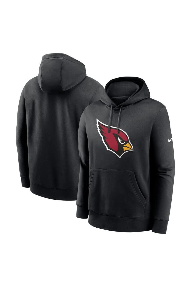 Men's Nike Black Arizona Cardinals Primetime Club Logo Hoodie, Main, color, Black