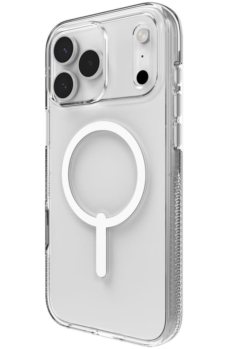 ZAGG Crystal Palace Snap MagSafe Case with Kickstand for Apple iPhone 17 Pro Max, Alternate, color, Clear