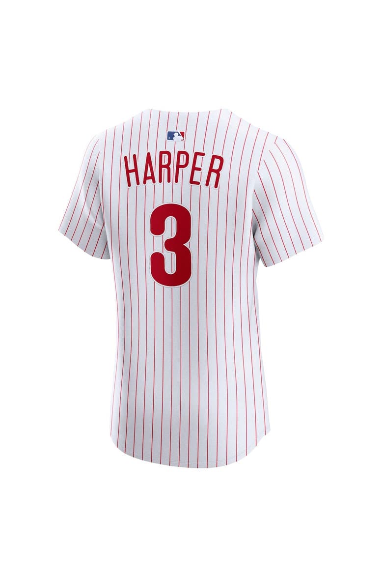 Men's Nike Bryce Harper White Philadelphia Phillies Home Elite Jersey, Alternate, color, White