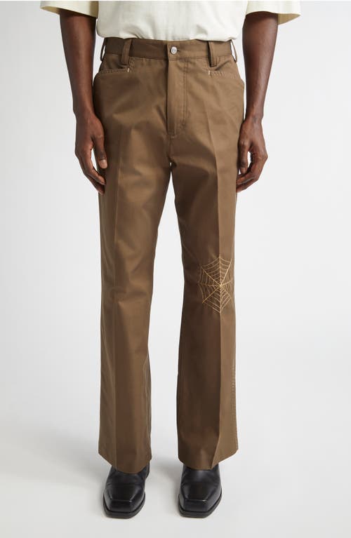 Second Layer Angel Embroidered Pants in Brown  product