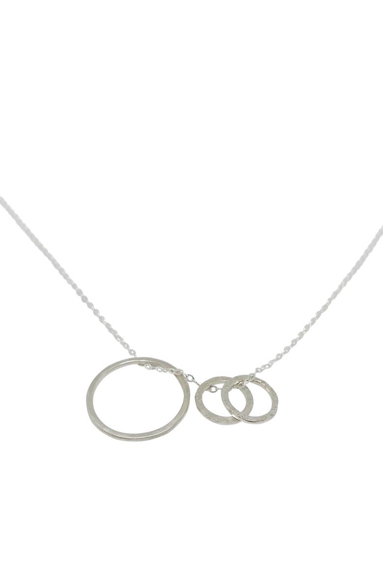 Nashelle Identity Mama & Child 3-Hoop Necklace, Main, color,