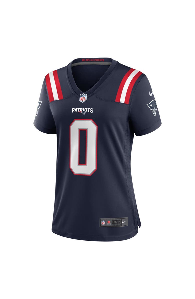 Nike Women's Nike Christian Gonzalez Navy New England Patriots Team Game Jersey, Alternate, color, Navy