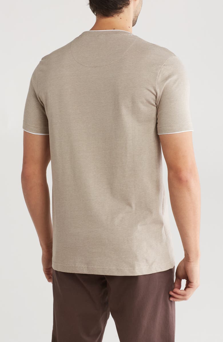 Cactus Man Stripe Cotton Crewneck T-Shirt, Alternate, color, Sand