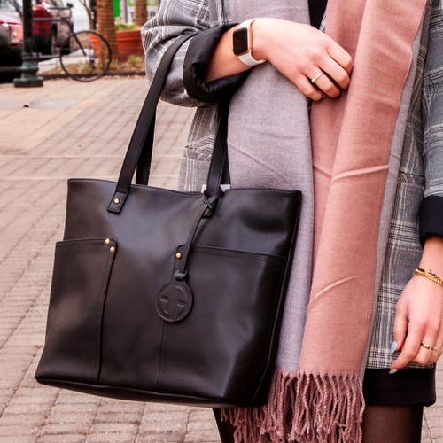 Youzey Vegan Leather Classic Tote In Black