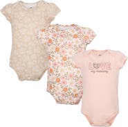 Hudson Baby 3Pk Cotton Bodysuits