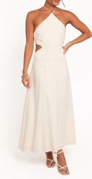 Petal & Pup Mirielle Halter Midi Dress