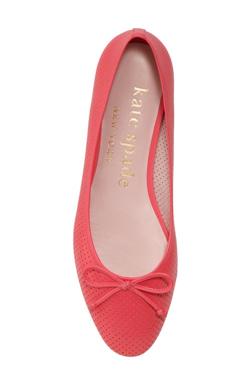 Kate Spade Veronica Bow Perforated Ballerina Flats