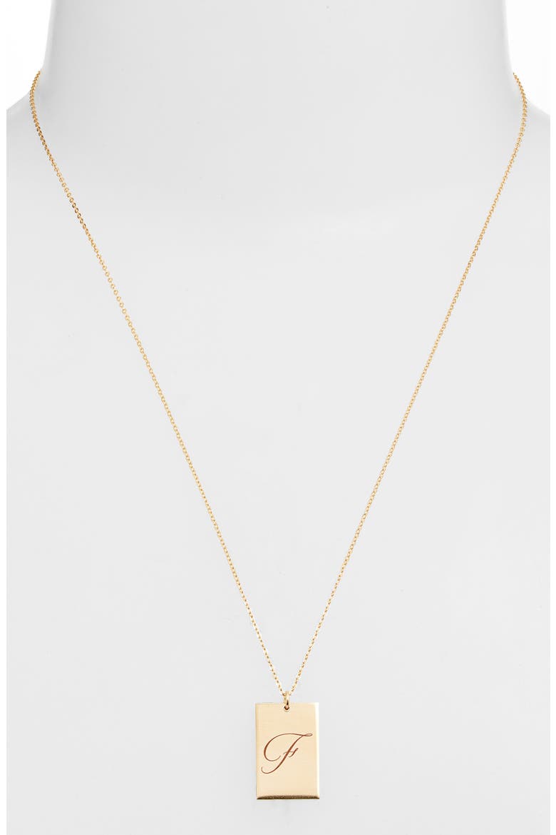 Stella Initial Pendant Necklace, Alternate, color, GOLD / F