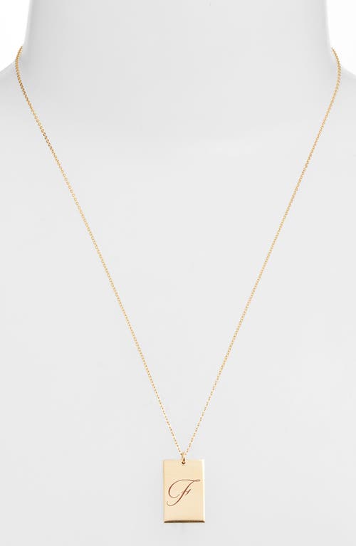 Set & Stones Stella Initial Pendant Necklace In Gold/f
