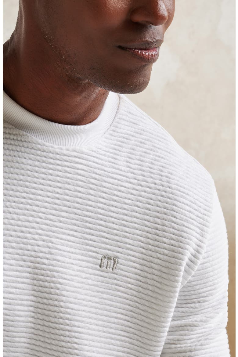 Thick as Thieves Rib Crewneck Sweatshirt, Alternate, color, WHITE